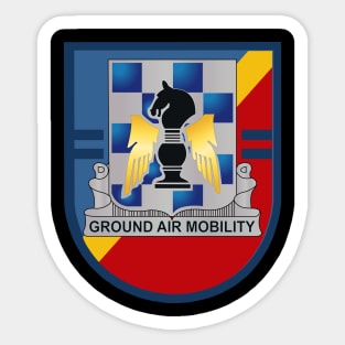 2nd AHBn 82nd CAB - 82nd Airborne Flash w DUI wo Txt v1 Sticker